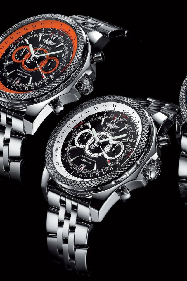 Fondo de pantalla Breitling for Bentley Watches 640x960