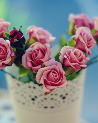 Roses in bowl - Fondos de pantalla gratis para iPhone 5S