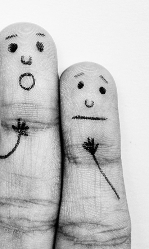 Emotional Fingers wallpaper 480x800