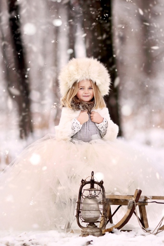 Fondo de pantalla Snow Princess 320x480