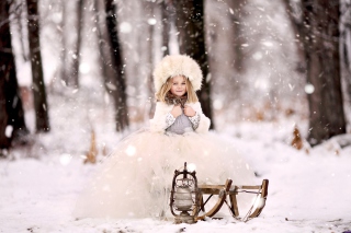 Snow Princess - Obrázkek zdarma pro HTC Desire