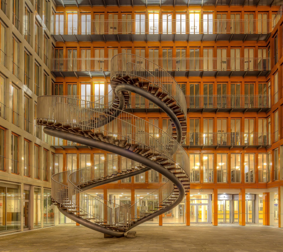 Обои Library in Munich, Germany 960x854
