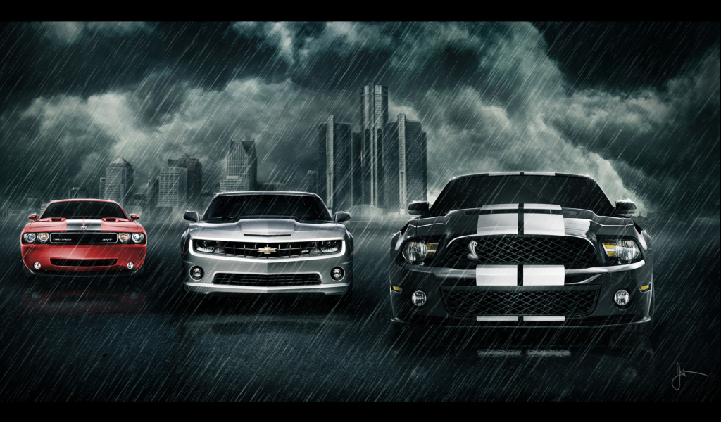 Screenshot №1 pro téma Camaro Challenger and Mustang 1024x600