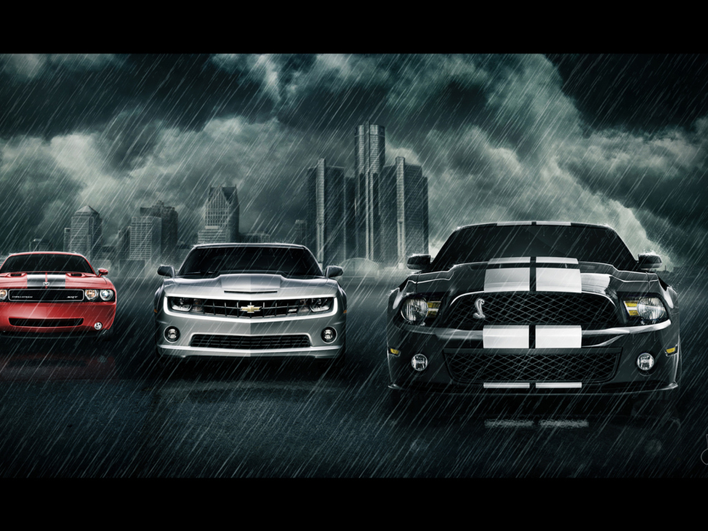 Screenshot №1 pro téma Camaro Challenger and Mustang 1024x768