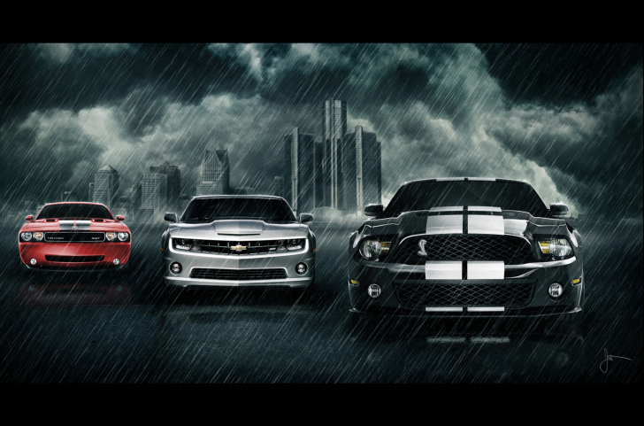 Screenshot №1 pro téma Camaro Challenger and Mustang