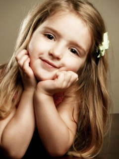 Pretty Cute Girl wallpaper 240x320