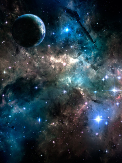 Deep Dark Space wallpaper 240x320