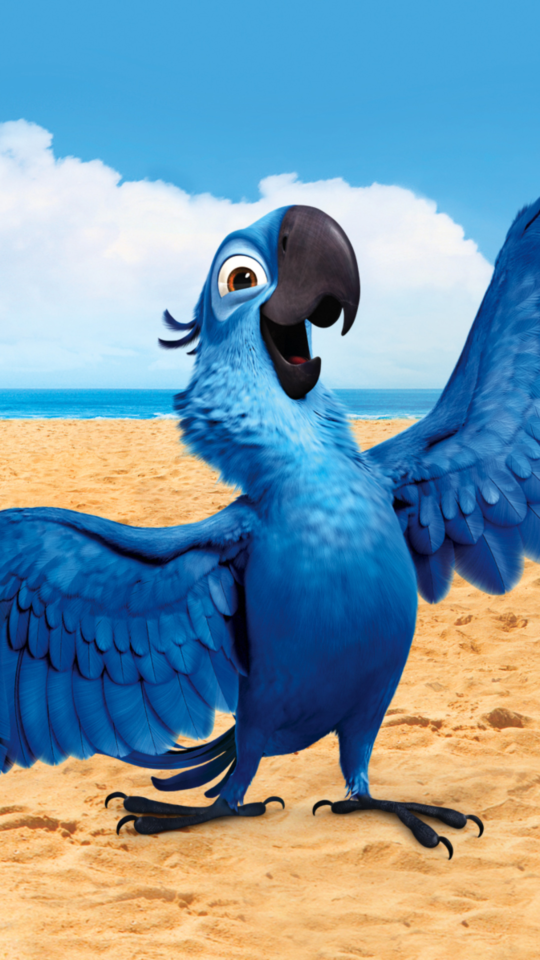 Обои Rio, Blu Parrot 1080x1920