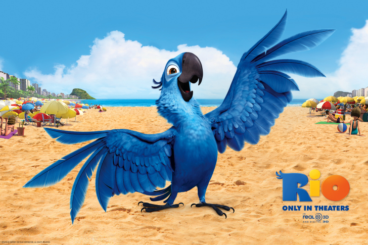 Fondo de pantalla Rio, Blu Parrot