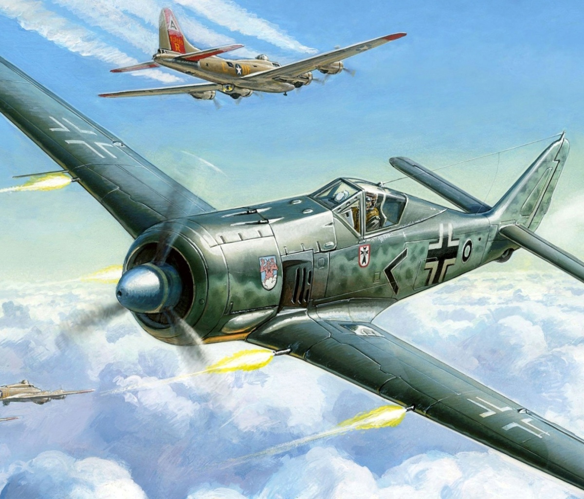 Обои Focke Wulf Fw 190 1200x1024