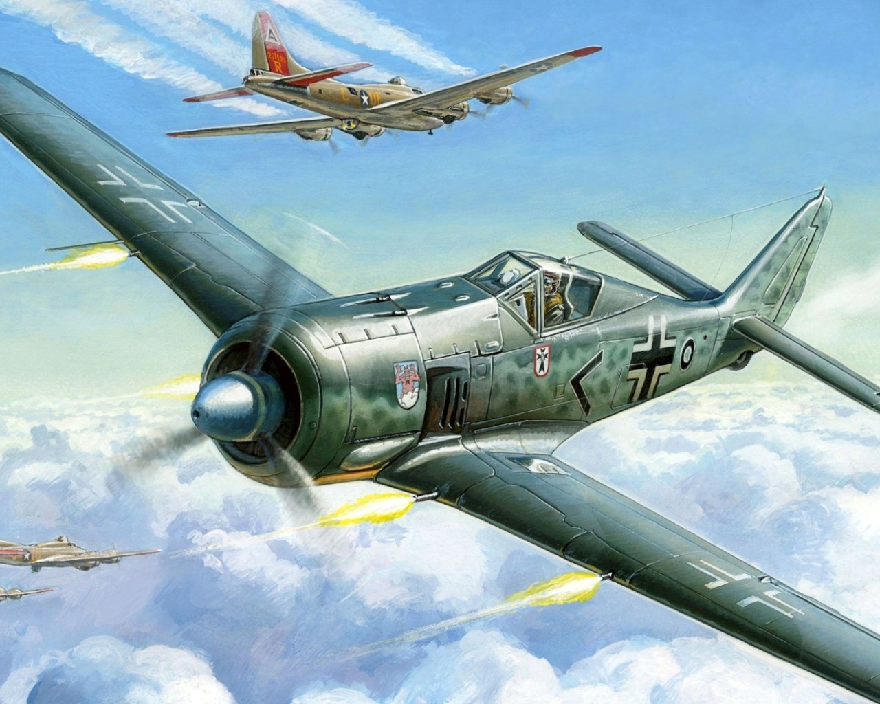 Screenshot №1 pro téma Focke Wulf Fw 190 1280x1024
