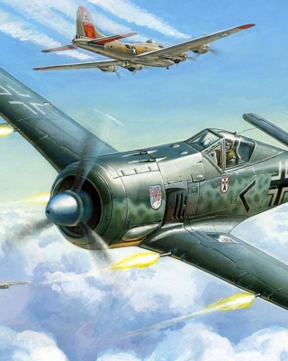 Focke Wulf Fw 190 - Obrázkek zdarma pro 128x160