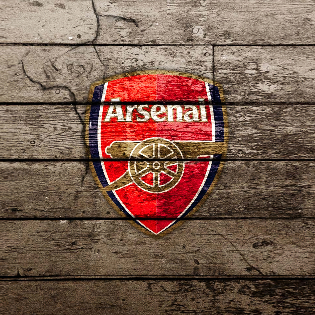 Das Wooden Arsenal Badge Wallpaper 1024x1024