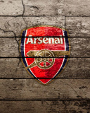 Fondo de pantalla Wooden Arsenal Badge 128x160