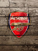 Das Wooden Arsenal Badge Wallpaper 132x176
