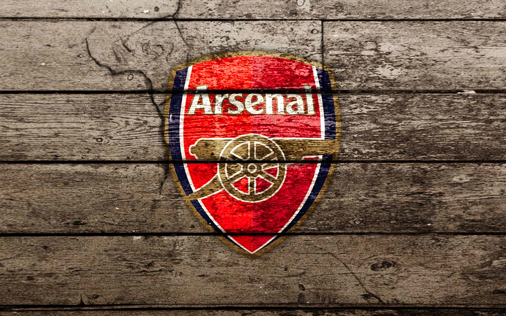 Wooden Arsenal Badge screenshot #1 1680x1050