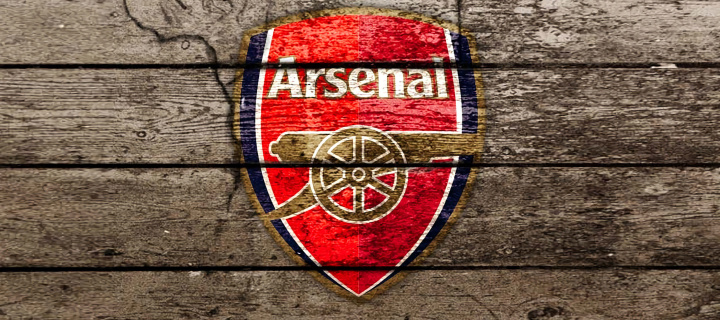 Das Wooden Arsenal Badge Wallpaper 720x320