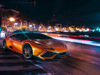 Das Lamborghini Huracan LP610 4 Spyder Wallpaper 320x240