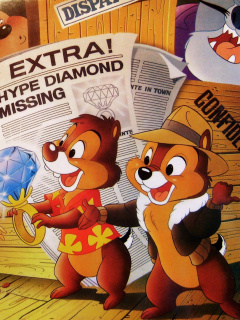 Screenshot №1 pro téma Chip and Dale Rescue Rangers 240x320