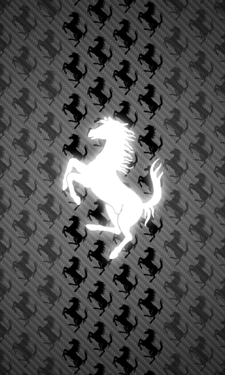 Fondo de pantalla Ferrari Logo 768x1280