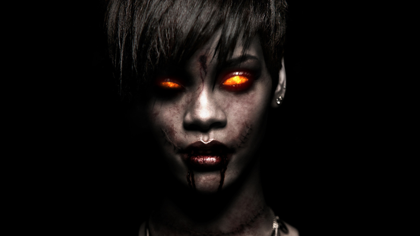 Screenshot №1 pro téma Rihanna Zombie 1366x768
