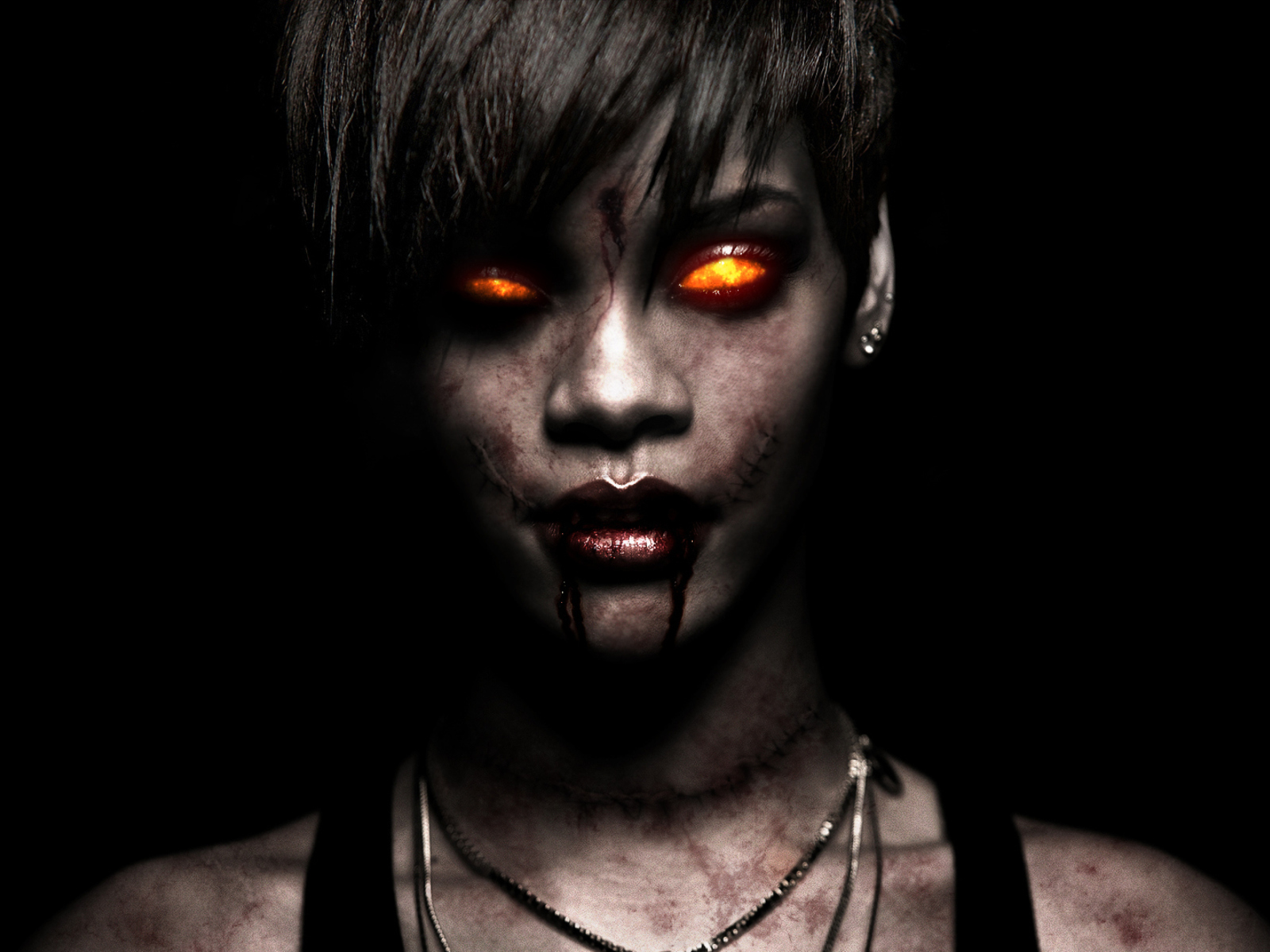 Обои Rihanna Zombie 1600x1200