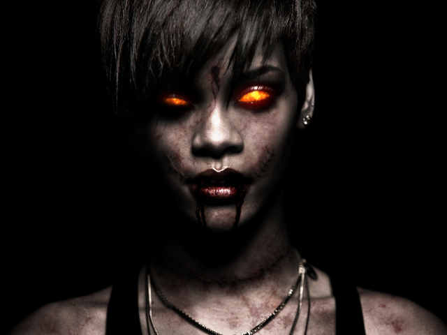 Fondo de pantalla Rihanna Zombie 640x480