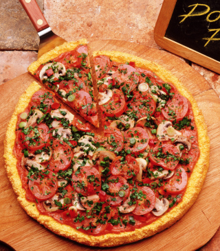 Pizza With Tomatoes And Mushrooms - Obrázkek zdarma pro Nokia C-Series