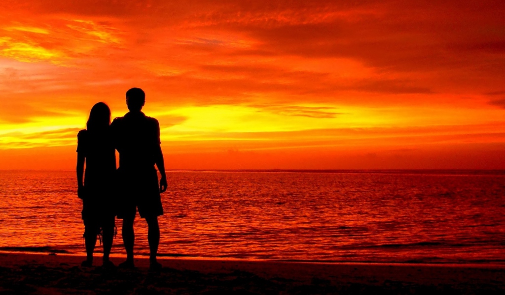 Screenshot №1 pro téma Romantic Silhouettes 1024x600