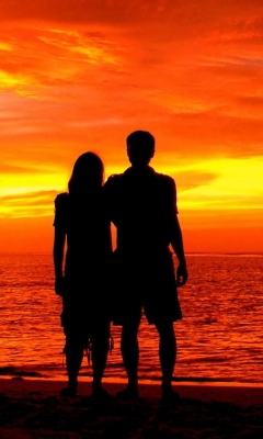 Screenshot №1 pro téma Romantic Silhouettes 240x400