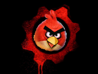 Big Angry Birds wallpaper 320x240