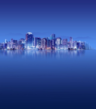 Kostenloses Blue City HD Wallpaper für Nokia X1-01