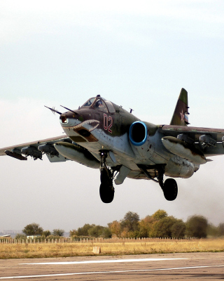 Kostenloses Sukhoi Su 25 Frogfoot Ground Attack Aircraft Wallpaper für iPhone 6
