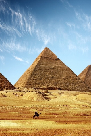Great Pyramid of Giza wallpaper 320x480