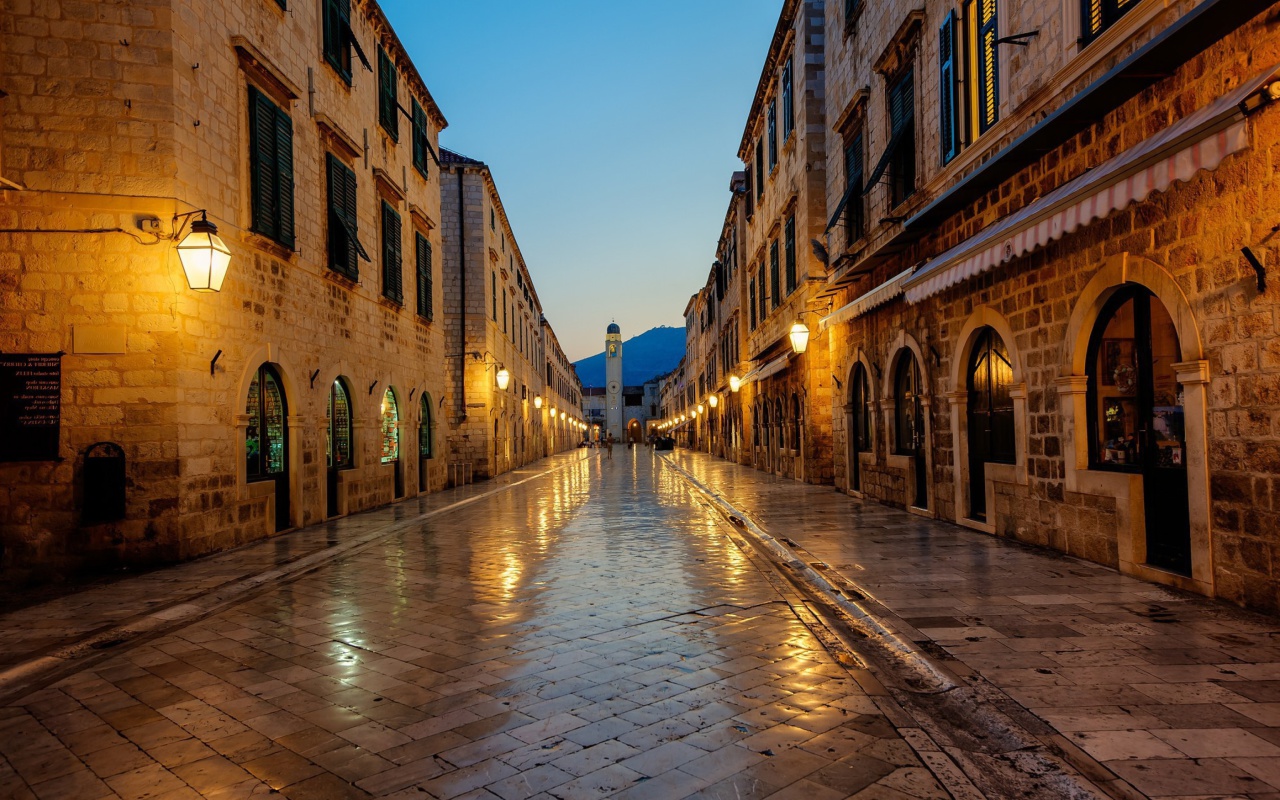 Screenshot №1 pro téma Stradun street in Dubrovnik, Croatia 1280x800