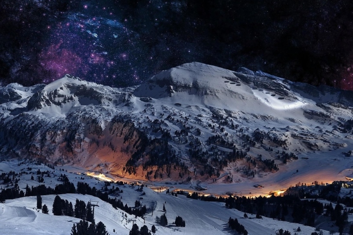 Fondo de pantalla Night Mountain