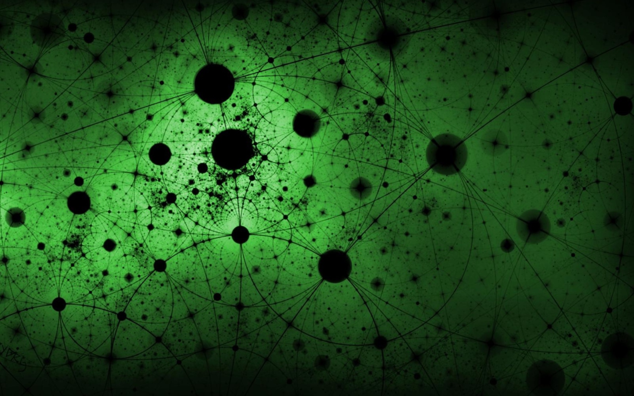 Screenshot №1 pro téma Abstract Green Circles 1280x800