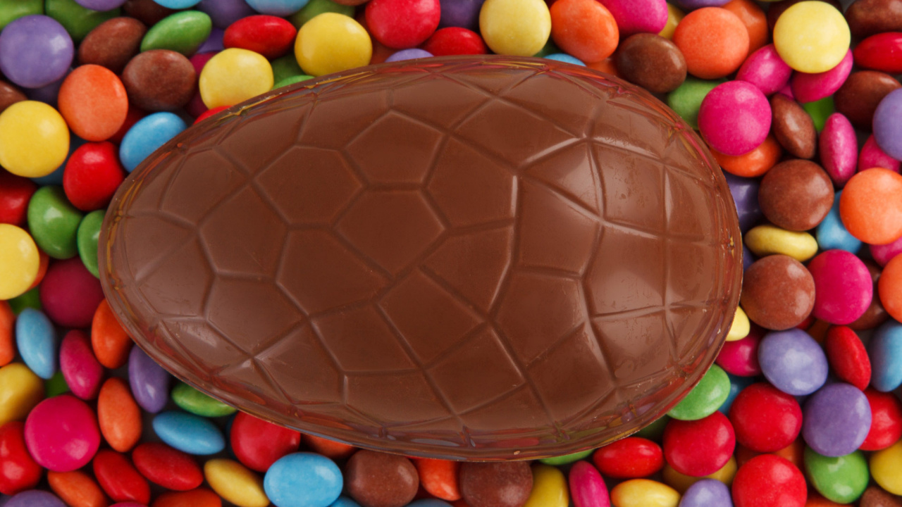 Fondo de pantalla Easter Chocolate Egg 1280x720