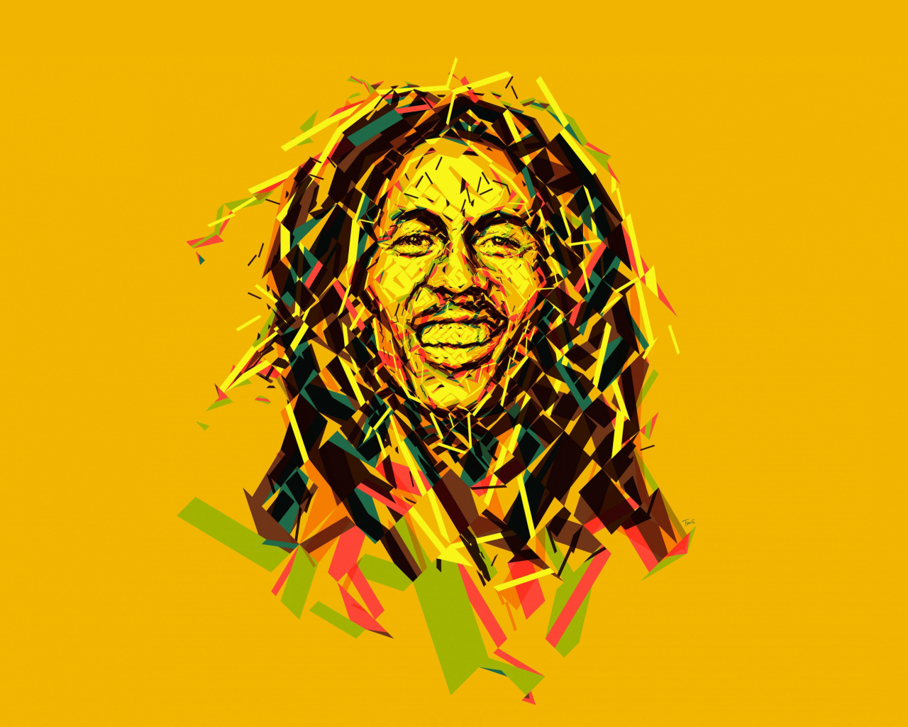 Обои Bob Marley Reggae Mix 1280x1024