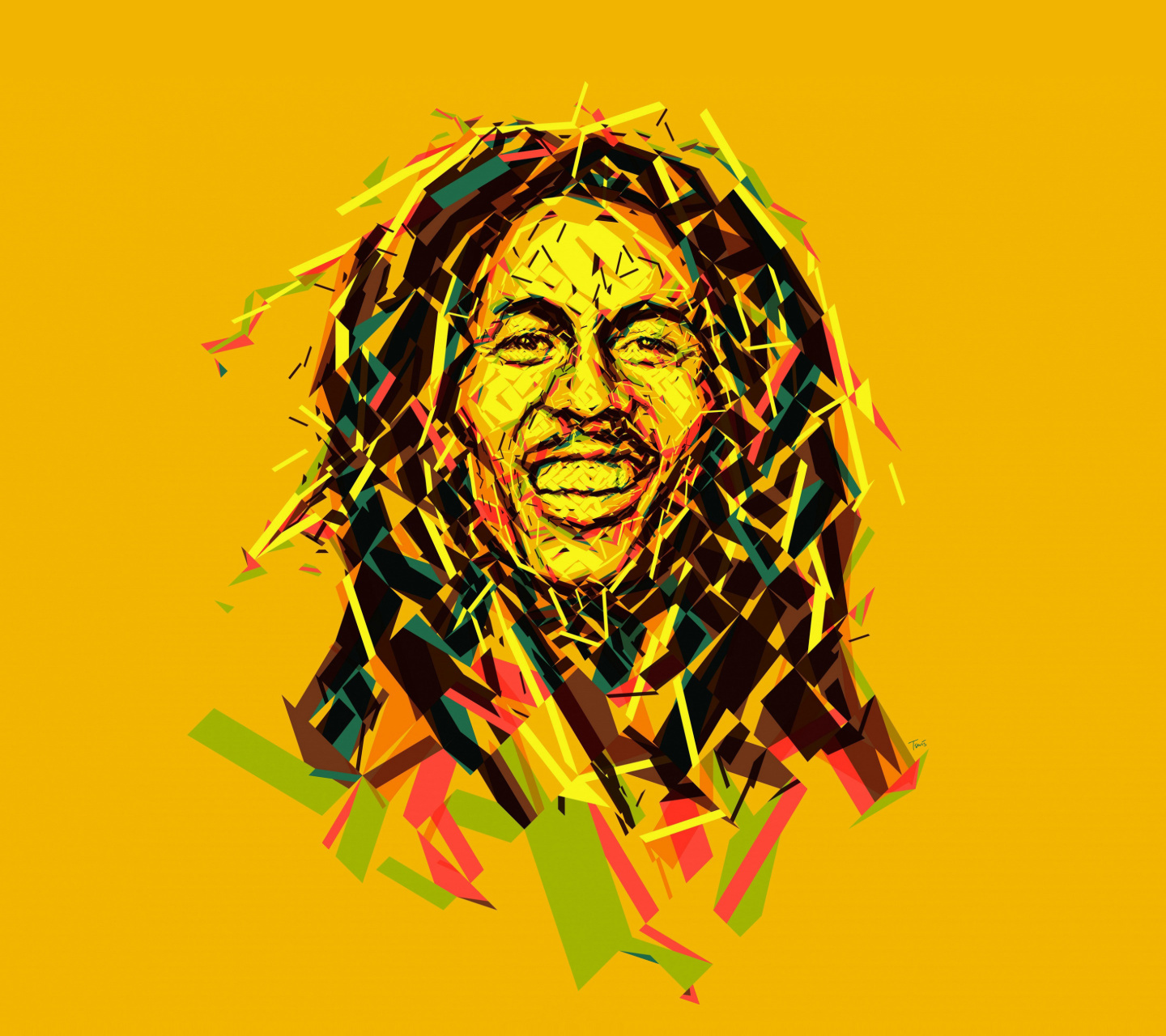 Обои Bob Marley Reggae Mix 1440x1280