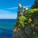 Обои Swallows Nest Castle near Yalta Crimea 128x128