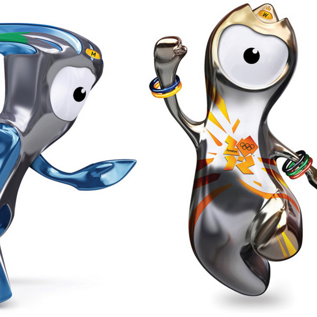 Das Wenlock and Mandevillelond 2012 Olympic Games Wallpaper 1024x1024
