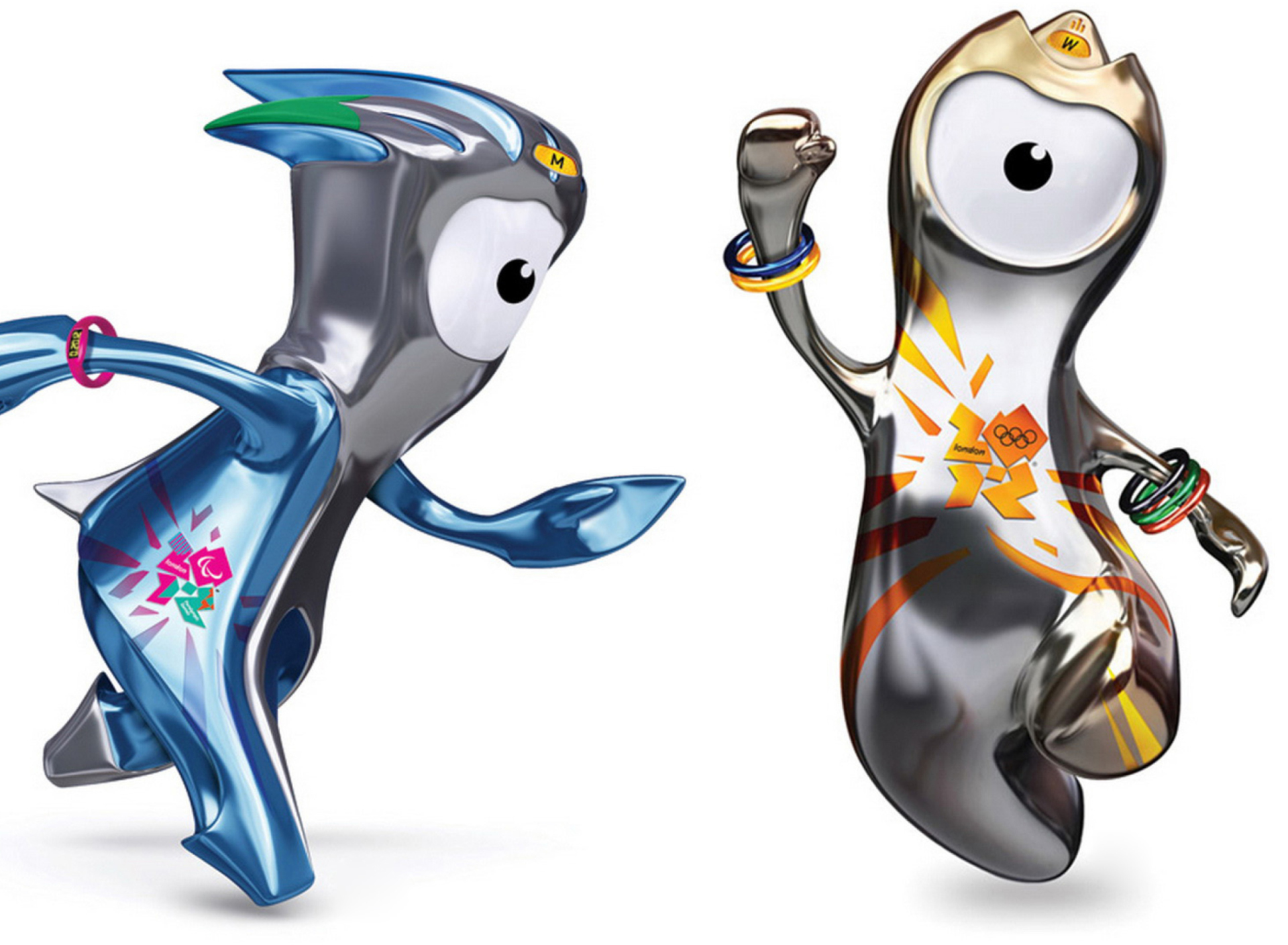 Das Wenlock and Mandevillelond 2012 Olympic Games Wallpaper 1920x1408