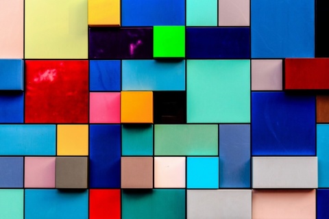 Colored squares screenshot #1 480x320