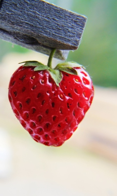 Red Strawberry Heart screenshot #1 240x400