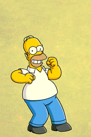 Fondo de pantalla Homer Simpson GIF 320x480