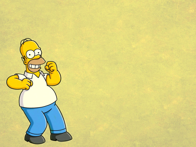 Das Homer Simpson GIF Wallpaper 640x480