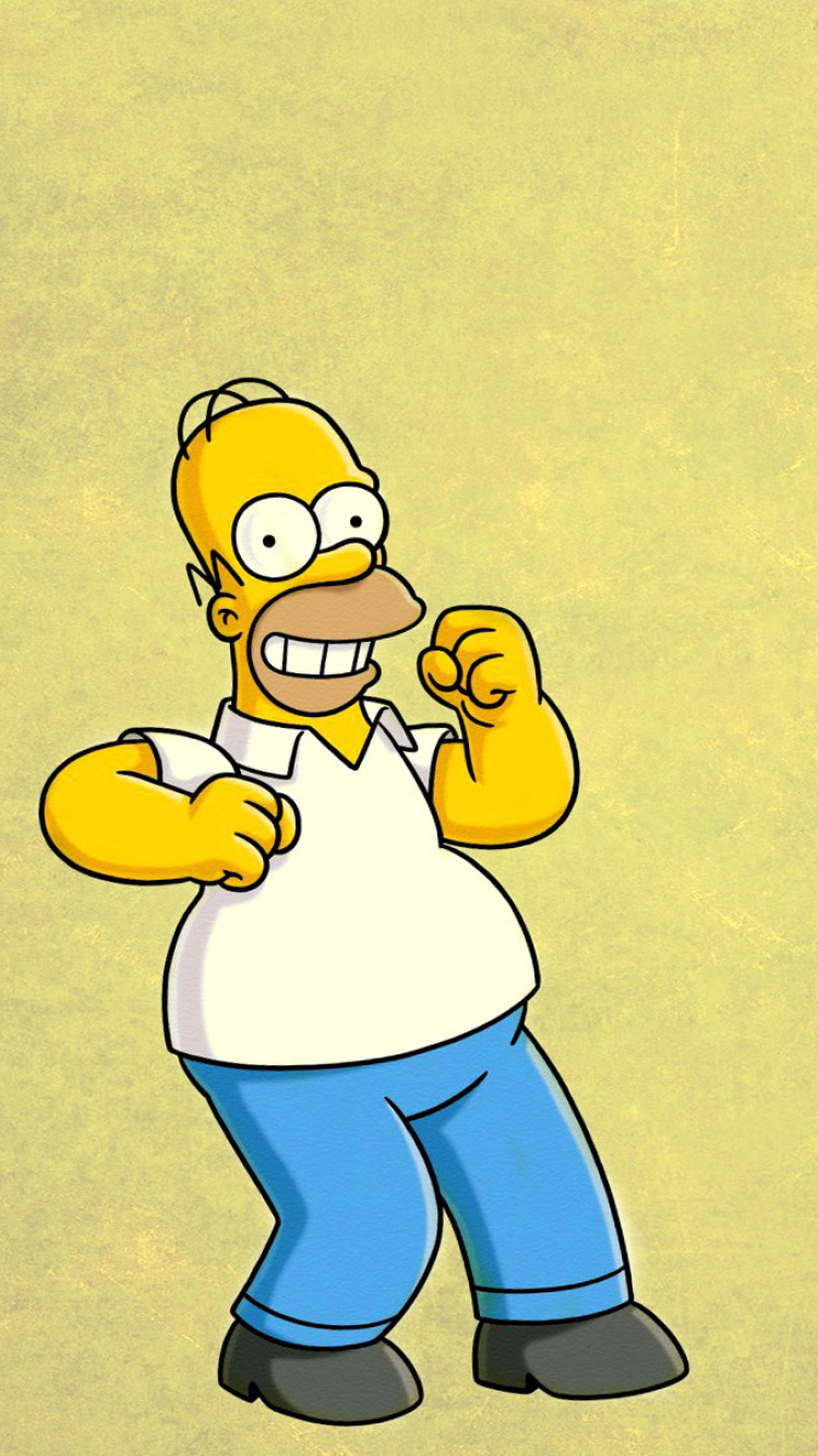 Homer Simpson GIF wallpaper 750x1334