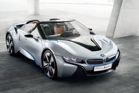 Screenshot №1 pro téma BMW i8 Hybrid Coupe 480x320