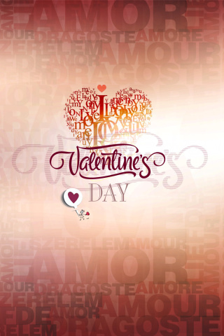 February 14 Valentines Day wallpaper 320x480
